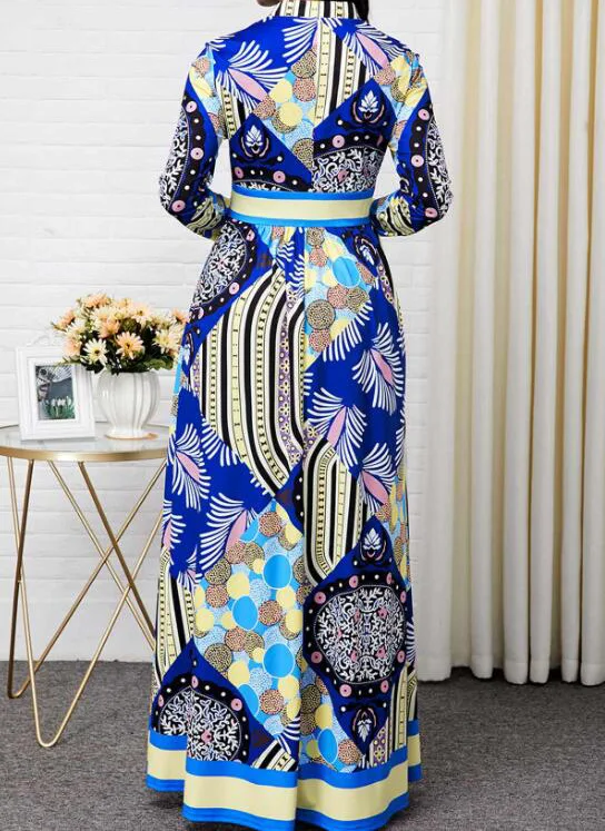 

African Design Dashiki Dress Print Maxi Dresses Muslim Abaya Bazin Robe Gowns Africa Long Riche Lady Traditional Hipster Islamic