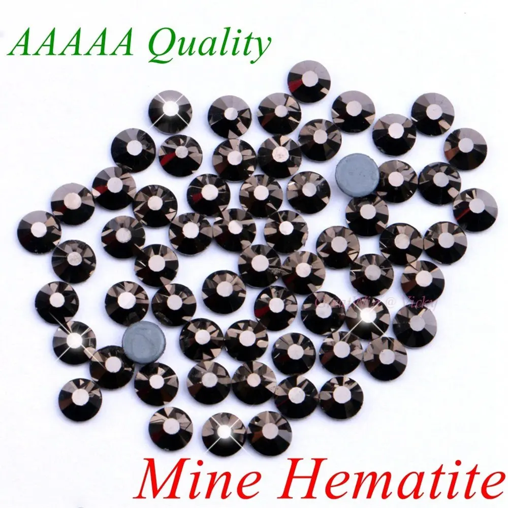 Высшее качество! Хит продаж Стразы Mine Hematite SS6 SS10 SS16 SS20 SS30 Алмазный кристаллы страз