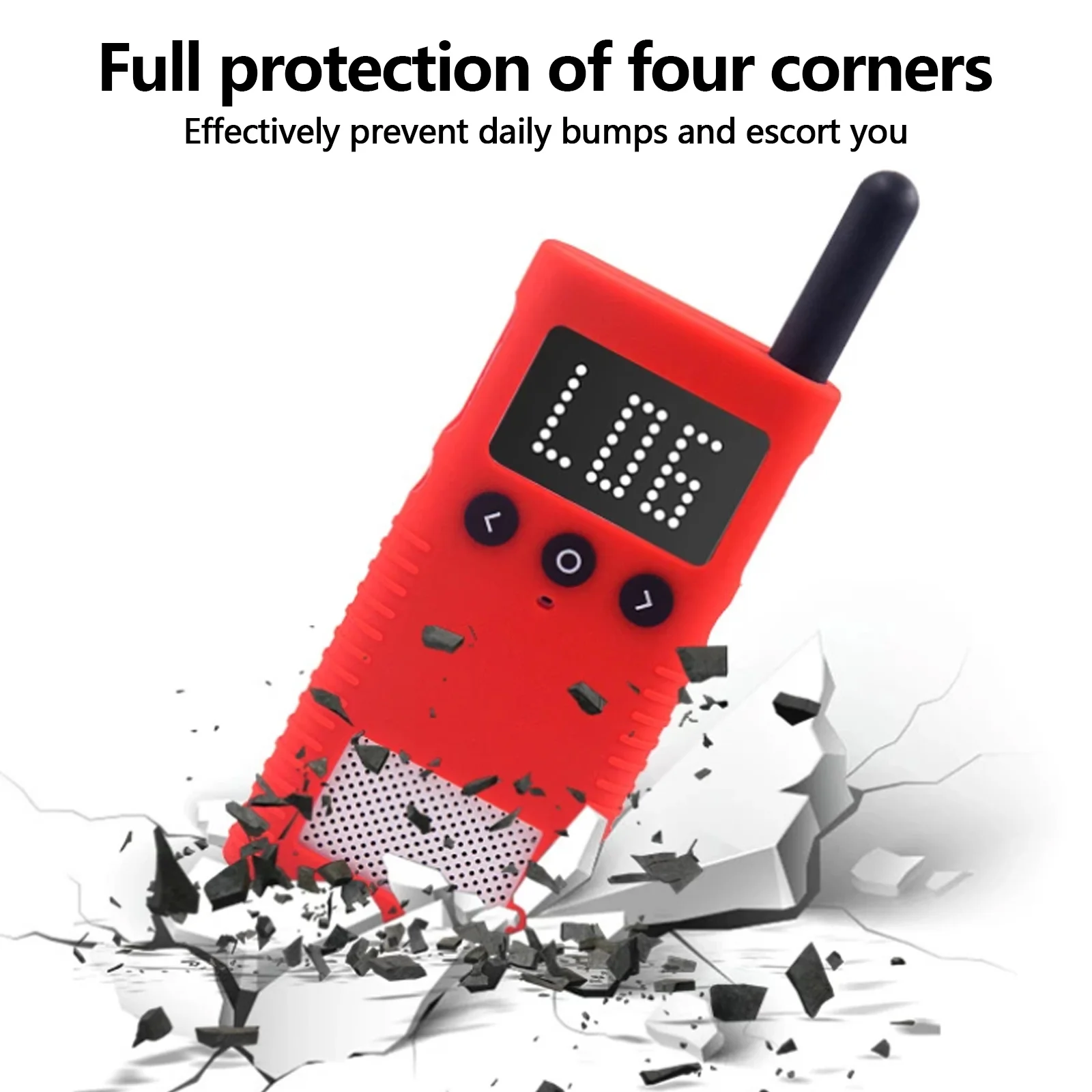 Silicone Protective Case Cover Anti-drop Anti-scratch Outdoor Interphone Protect  Shell Accessories for Xiaomi Walkie Talkie 1S