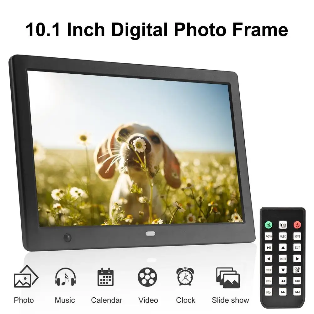 10-дюймовая цифровая фоторамка с датчиком движения и пультом дистанционного