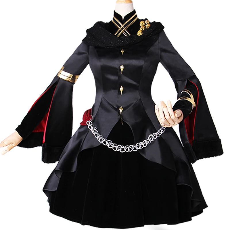 Fate Grand Order Lancer Ereshkigal косплей костюм платье на заказ Рождество Хэллоуин пальто| |
