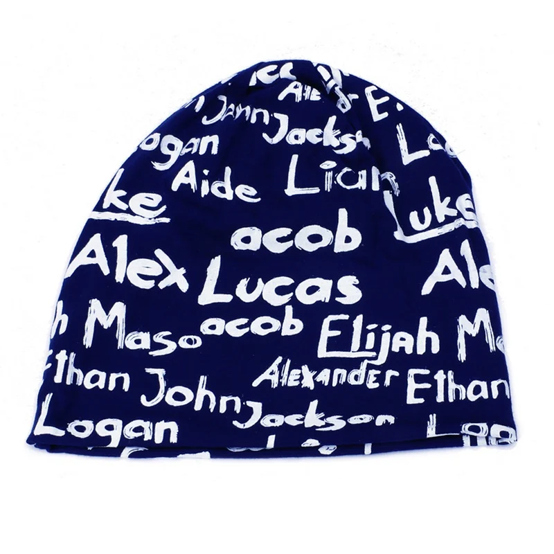 

New Autumn And Winter Festival Outdoor Windproof Letter Knit Cotton Hat Bean Bean Hat Headdress Clothing Accessories