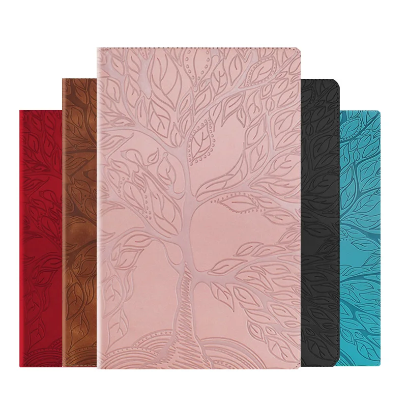 Tablet Cover For Amazon Fire HD10 2021 Case Embossed Life Tree PU Leather Cover For Fire HD 10 HD10 Plus 11th Generation Case