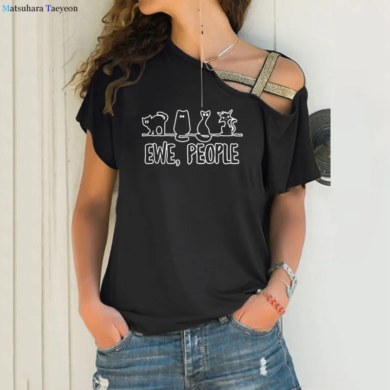 

Cat Funny Cartoon Kawaii Tshirt Women VintageT-shirt Cute Graphic Harajuku Tshirt Summer Top Tees Female