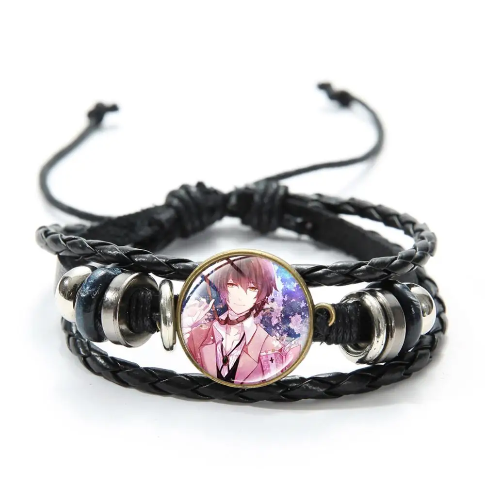 Модный Аниме Bungou бродячие псы кожаный браслет атсуши Накадзима мультфильм