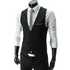 Жилет Мужской приталенный, жилет s, мужской жилет, мужской жилет, Colete masculino social Official Business Jacket 4XL, 2020