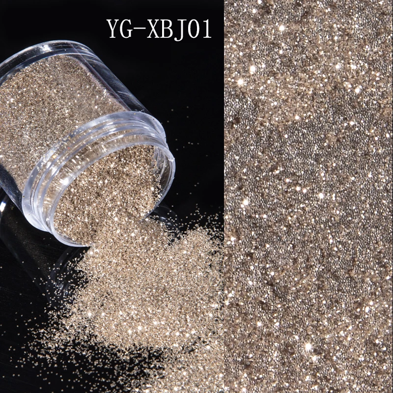 LOVCARRIE Золотая пудра для ногтей баночки с блеском пигментный порошок 10 мл Mix Size