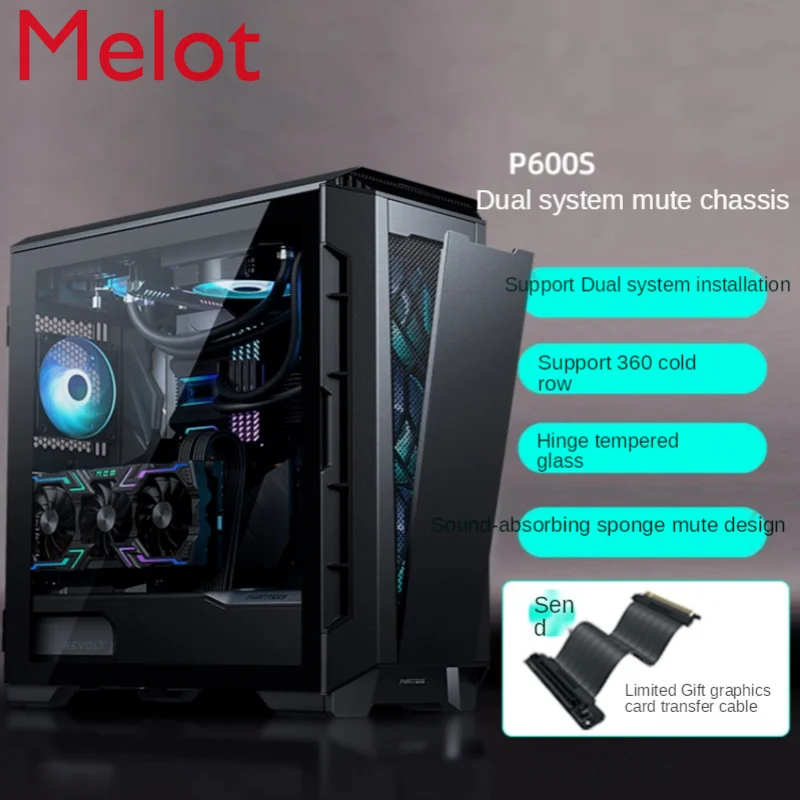 

Active Mute E-ATX Water-Cooled Usb3.1 Desktop Computer Host