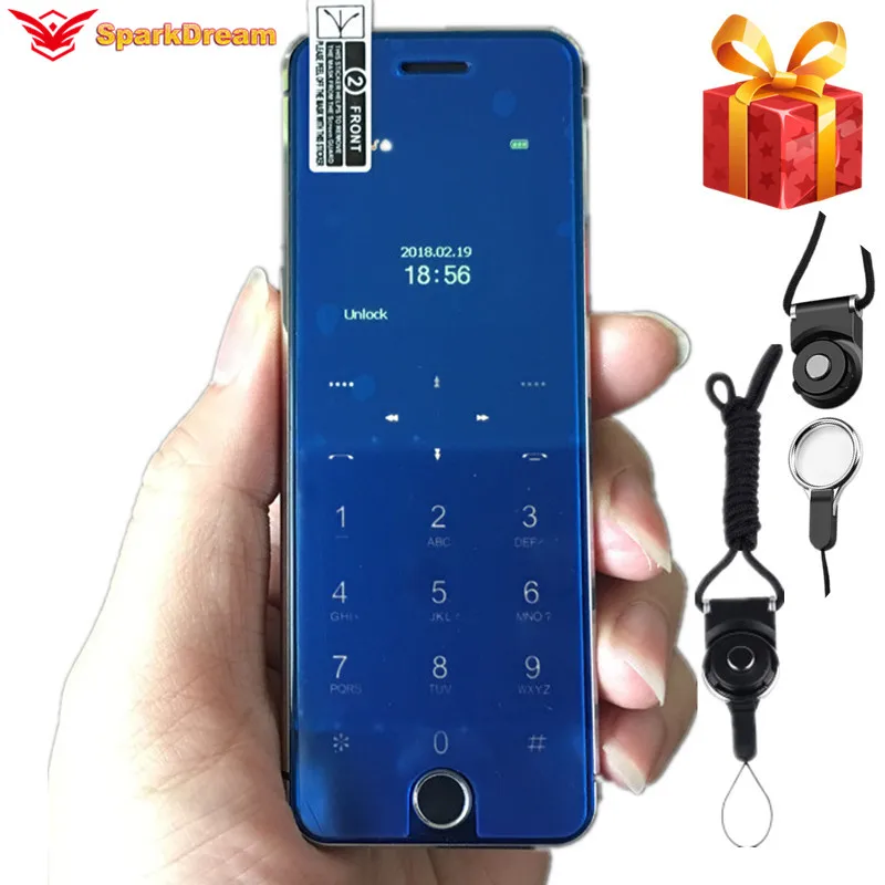 ULCOOL V66 Plus телефон с супер мини ультратонкой картой роскошный MP3 Bluetooth 1 67
