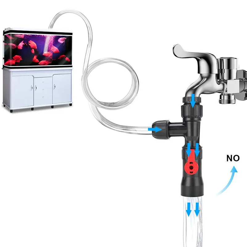 

Aquarium Gravel Cleaner Fish Tank Faucet Style Water Changer Fish Tank Filter for Cleaning Changing Water in Tank _WK