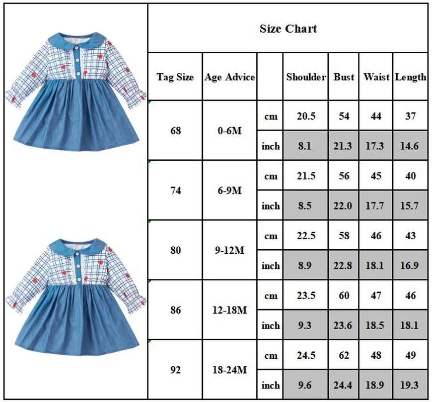 

Kids Baby Girls Lovely Long Sleeve Plaid Printed Doll Collar Ruffle Dress Casual Baggy Outfits Loose Short Dresses