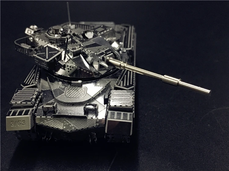 3D металлическая головоломка лазерная резка JS 2 и MK50 танк модели DIY Набор сборочные