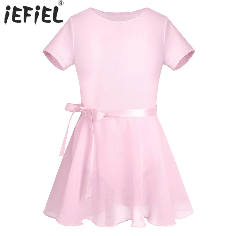 

Girls Ballet Dance Dress for Kid Toddler Girl Ballet Leotard for Performance Gymnastic Exercise with Chiffon Girls Tutu Skirt