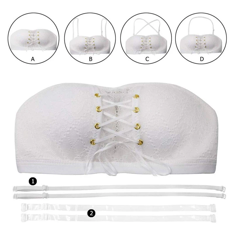 

Sexy Strapless Tube Tops For Women Fashion Push Up Gather Seamless Corset Bralette Lady Sweet Lingerie Girl Soutien Gorge Femme