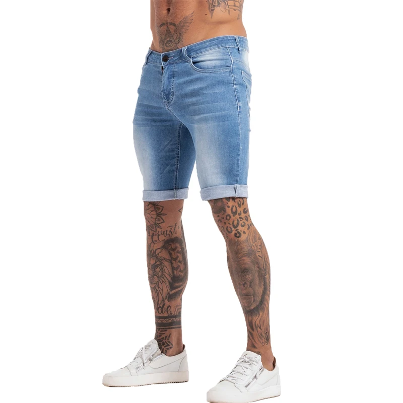 

Mens Shorts Summmer Fitness Shorts Elastic Waist Ripped Summer Jeans Shorts for Men Casual Streetwear Dropshipping EU Size dk08