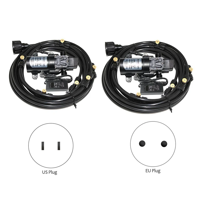 

Электрический мембранный насос 12 В, система удаления пыли, противотуманные форсунки, низкое давление, увлажнение, охлаждение, полив