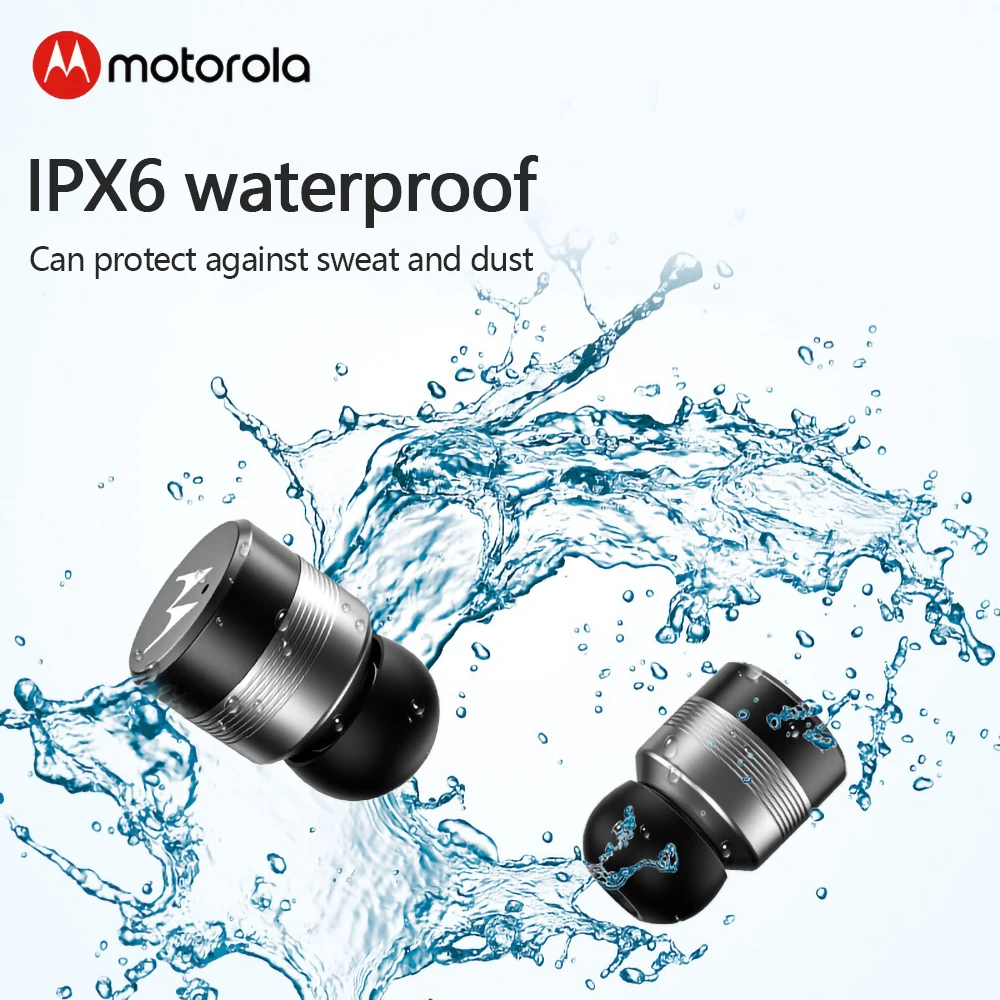 Motorola VerveBuds 400 беспроводные Bluetooth наушники мини спортивные гарнитура IPX6