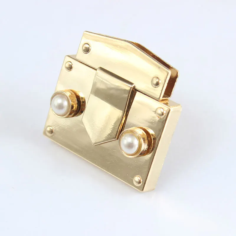 1 шт. модная металлическая сумка с закручивающимся замком застежка жемчугом