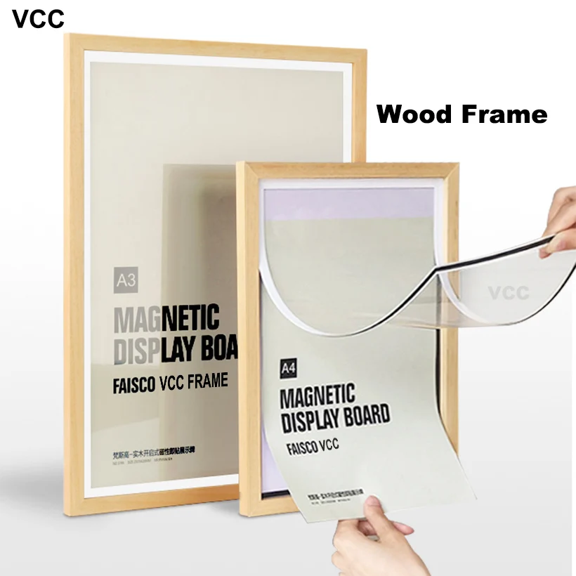 Алюминий A4 A3 Плакат рамка для стене висит Книги по искусству декоративная