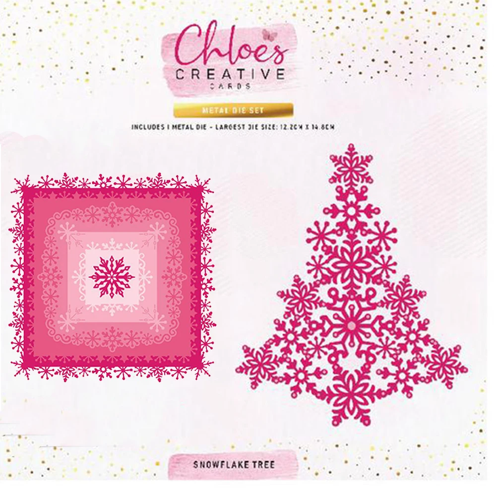 

Christmas Snowflake Frames Metal Die Cutting 2021 New DIY Die Molds Scrapbooking Paper Making Cuts Crafts Big Die Handmad Hot