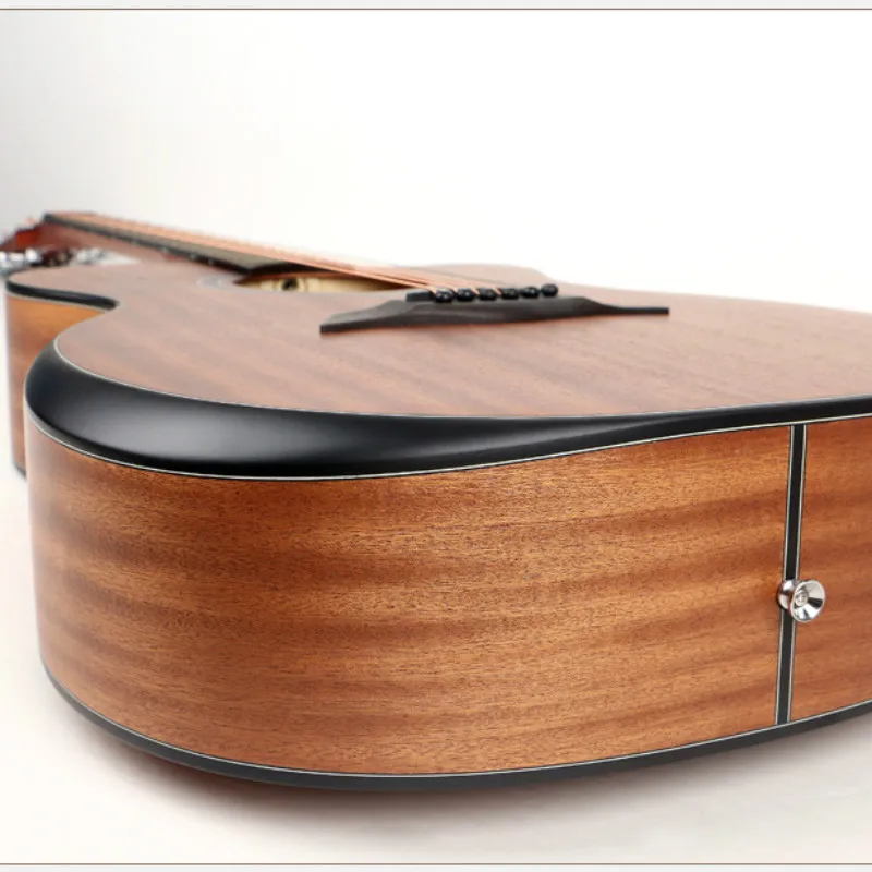 Гитара акустическая электрическая все Сапеле ель стальная струна 40 дюймов ABody