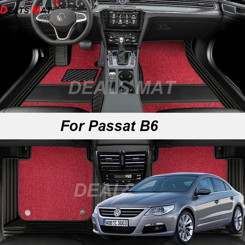 

Автомобильные коврики с карманами, напольные коврики, коврики для vw Passat B6 2007 2008 2009 2010 2011, аксессуары