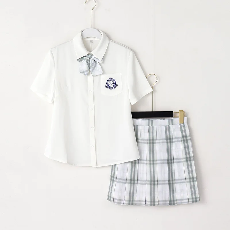 

College style new 2021jk Uniform Skirt Set