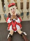 Карнавальный костюм Genshin Impact Klee, карнавальные костюмы на Хэллоуин, платье в стиле Лолиты, милое красное платье для взрослых и детей, размер
