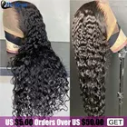 Бразильские волнистые кружевные передние парики Recifeya HD 5x5, прозрачные волнистые волосы на сетке, парик с 100% Реми, вьющиеся человеческие волосы, парики на сетке