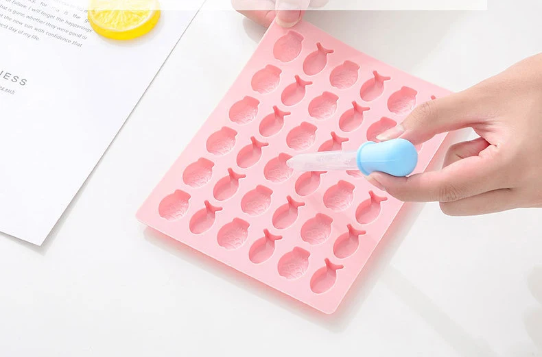 Силиконовая Форма Sugarcraft решетки с пипеткой форма для мастики животных помадки