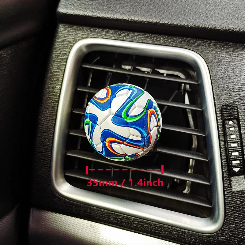 

Creativity Colorful Football Car Air Freshener Stereoscopic Football Model Car Decoration Accessories Interior Aromatherapy Gift