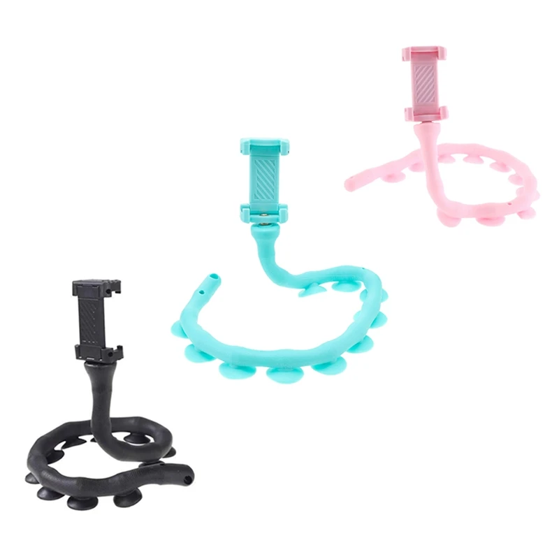

Fashion Cute Worm Lazy Mobile Phone Holder Flexible Rubber 360 Degree Rotatable Bracket #3