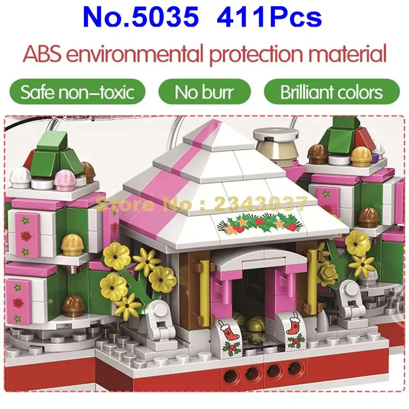 Winner 5035 411 шт. Зимний Рождественский подарок Хрустальная коробка Санта-Клаус