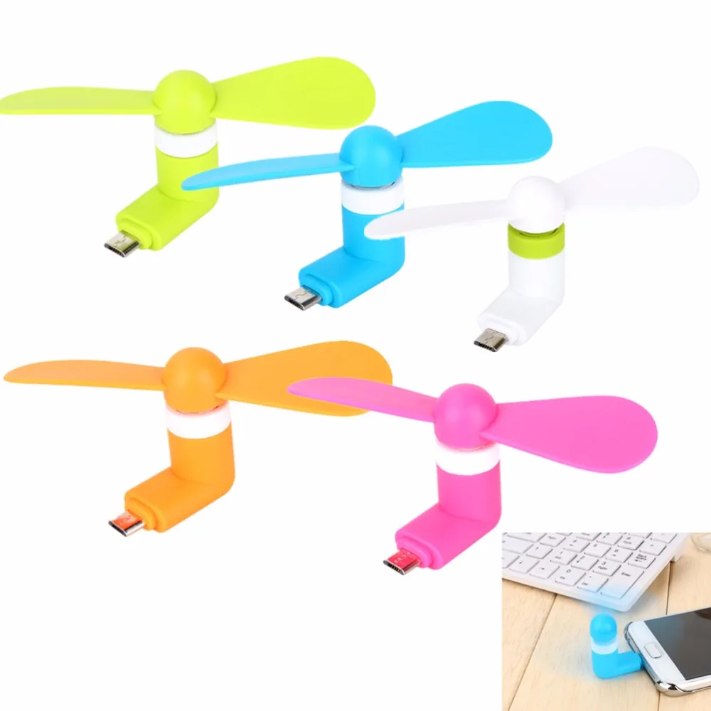 Мини 2 в 1 портативный микро USB вентилятор для iPhone5/6 ручной Samsung HTC Sony Android OTG