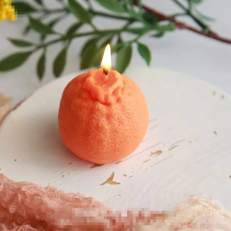 

1Pcs Home Decoration Clown orange scented candle Smokeless Candlelight Used for festival Birthday wedding party Holiday Gift