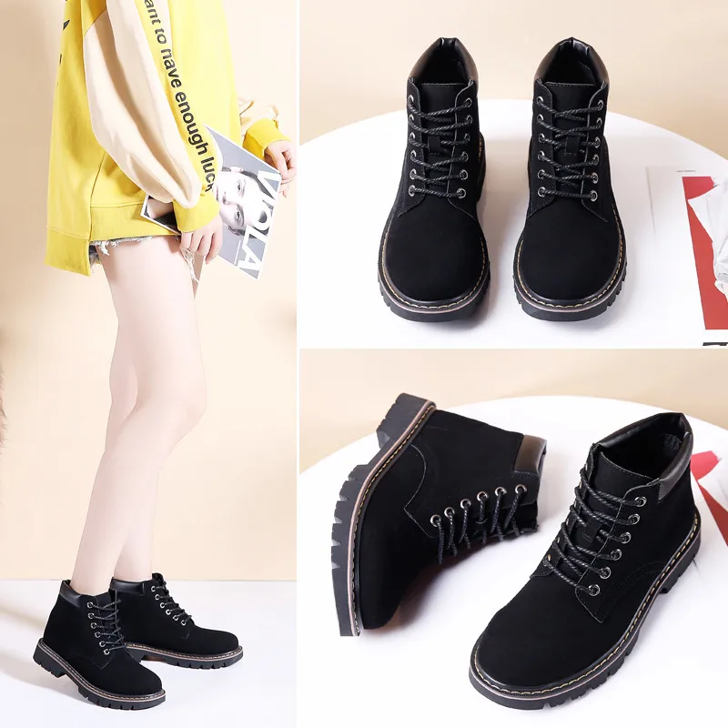 2019 г. женские ботинки замшевые кожаные зимние ботильоны классические сапоги до