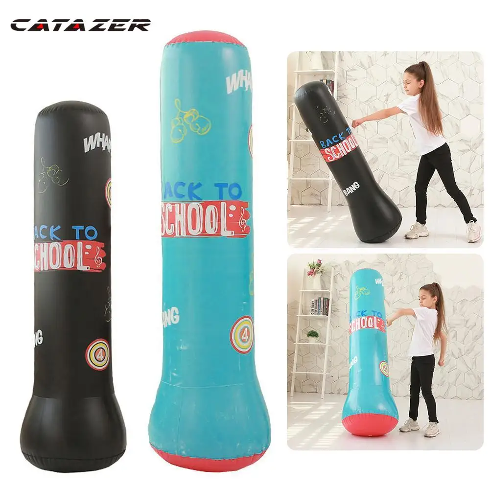 

1,2/1,5 м надувной боксерский мешок для взрослых и детей Боксерский Тренировочный свободно стоящий утолщенный боксерский мешок Прямая поставка