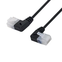 cy ultra slim cat6 ethernet cable rj45 angled utp network cable patch cord 90 degree cat6a lan cables for laptop router tv box