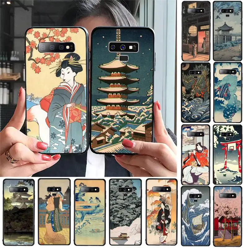 

FHNBLJ Ukiyo-e Japanese style Art Phone Case For Samsung Galaxy S20 S10 Plus S10E S5 S6 S7edge S8 S9 S9Plus S10lite 2020