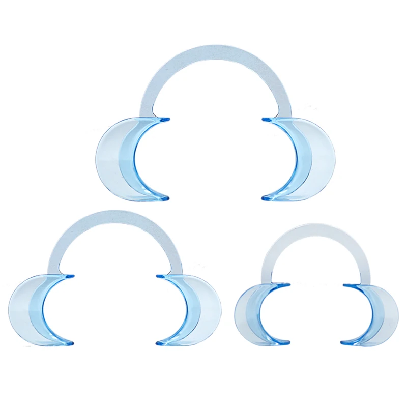 

3pcs/set Dental C-shape lip Cheek Retractor Plastic Mouth Opener Orthodontic Tool Oral Clean teeth whitening Dentist Materials