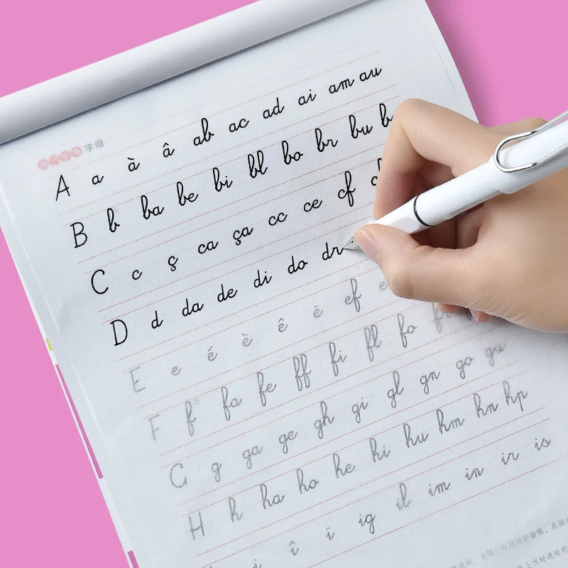 Тетрадь для обучения китайскому/французскому языкам взрослых многоразовая