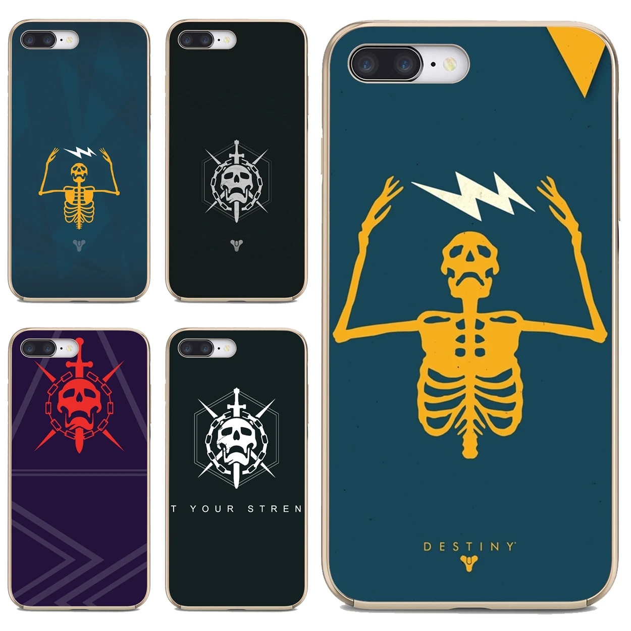 Чехол для телефона Huawei Nova 2 2i 3 3i Y3 Y5 Y6 Y7 Y9 Prime 2015 2016 2017 2018 2019 game-Destiny-Raid-Skull-Emblem |