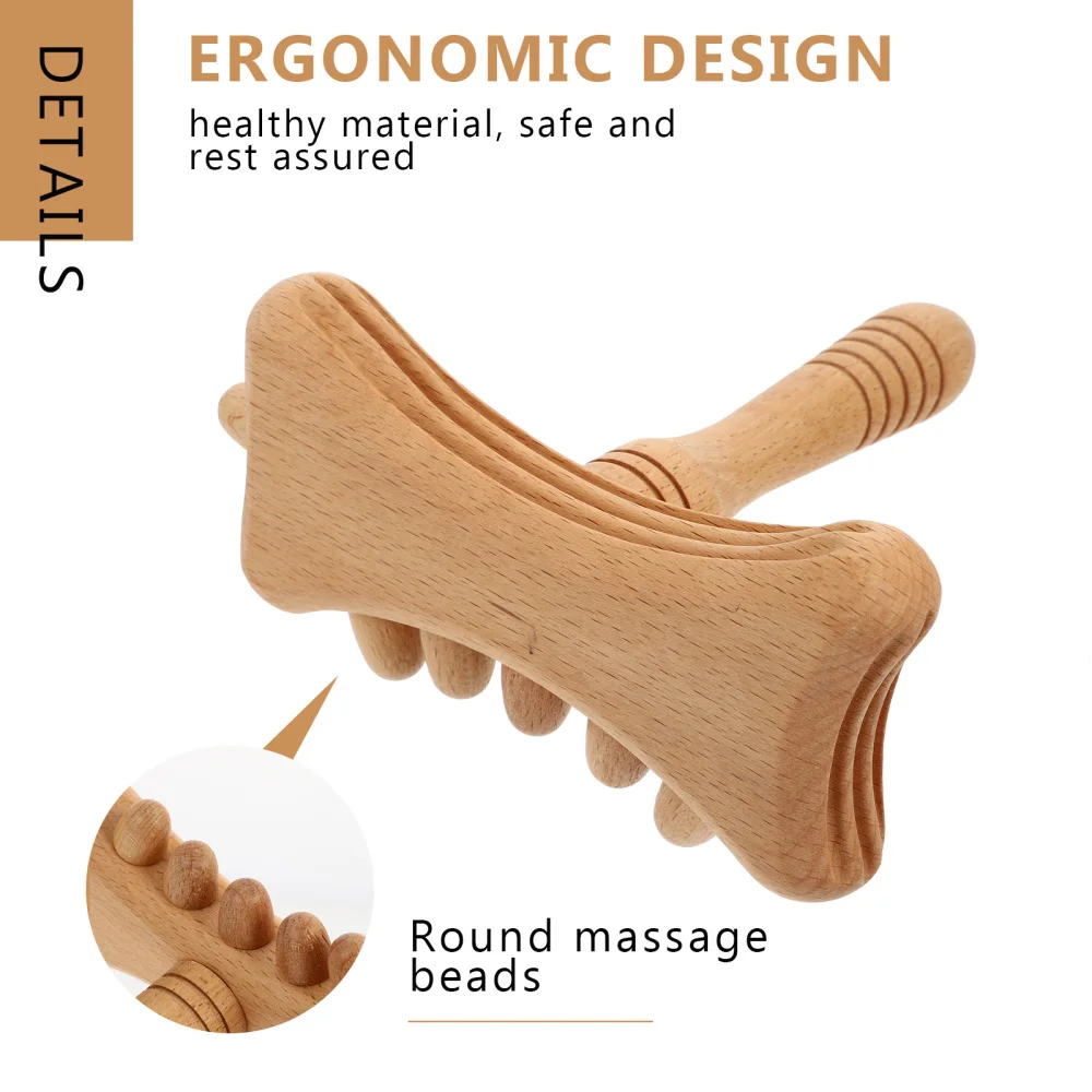 

Beech Guasha Stick Professional Guasha Stick Premium Body Part Guasha Stick