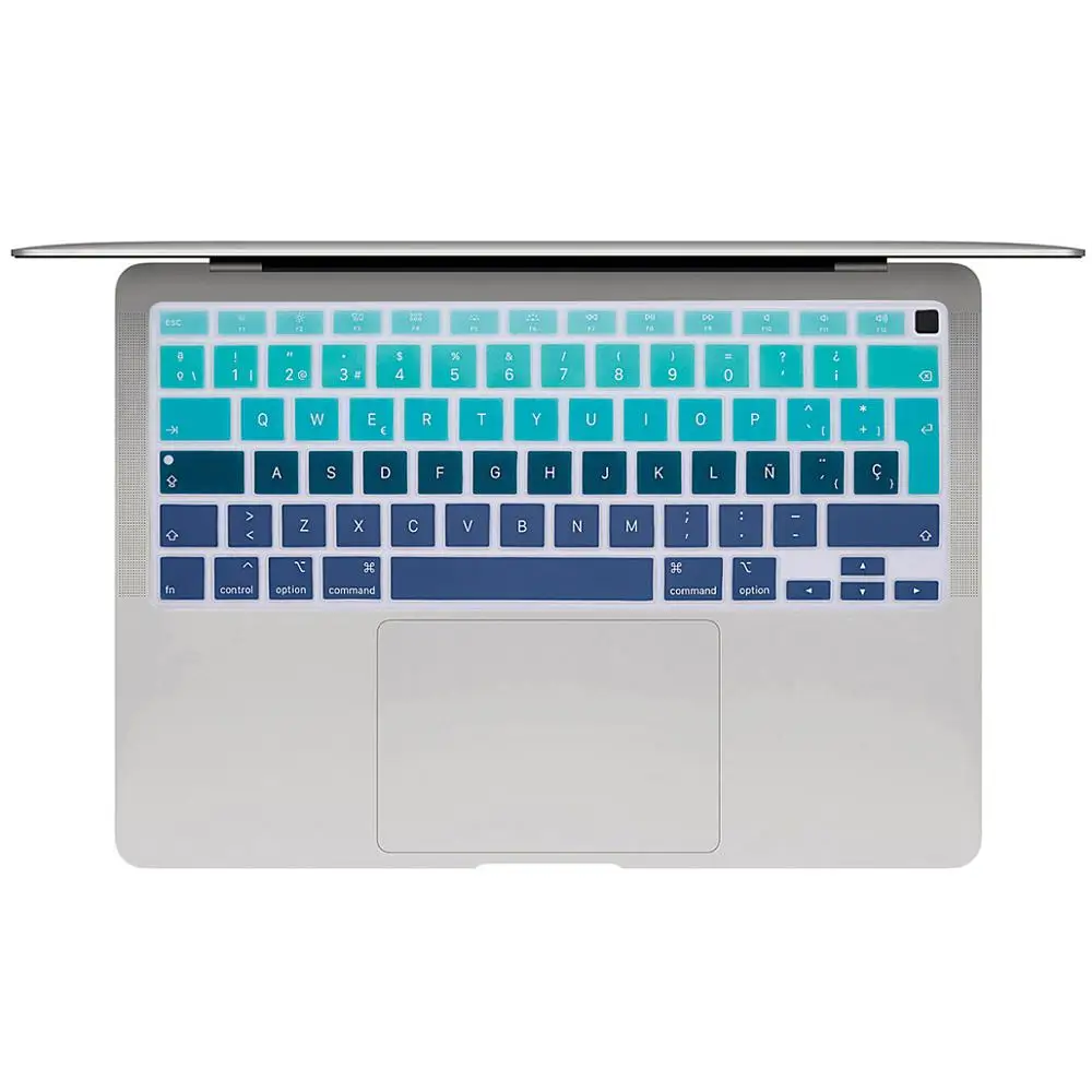 Испанский Цветной силиконовый чехол для ноутбука Macbook Air 13 A2179 защитная пленка Apple