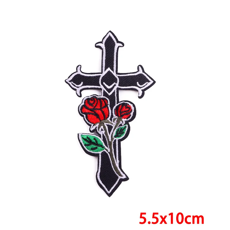 Нашивки с крестом для одежды нашивки изображением Иисуса рыбы на одежду вышитые