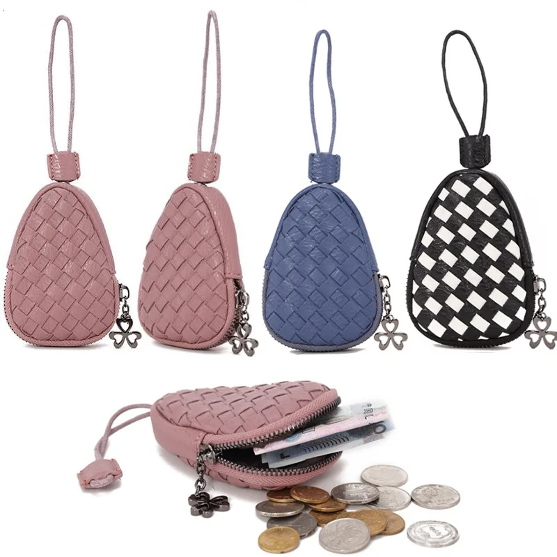 Новинка 2019 плетеный кошелек ручной работы милая круглая сумка для ключей