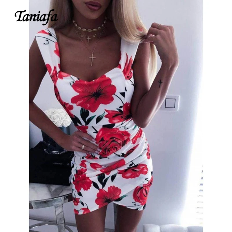 Taniafa Новые Модные женские сексуальные мини-платья с низким вырезом на спине