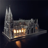 nanyuan iron star 3d puzzle metal st patricks cathedral assembly model kits diy 3d laser cut jigsaw puzzle creative toys