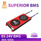 3,2 В LiFePo4 8S 24V 80A 100A 200A 500A 18650 LFP PCM Защитная плата батареи BMS с сбалансированным литиевым аккумулятором