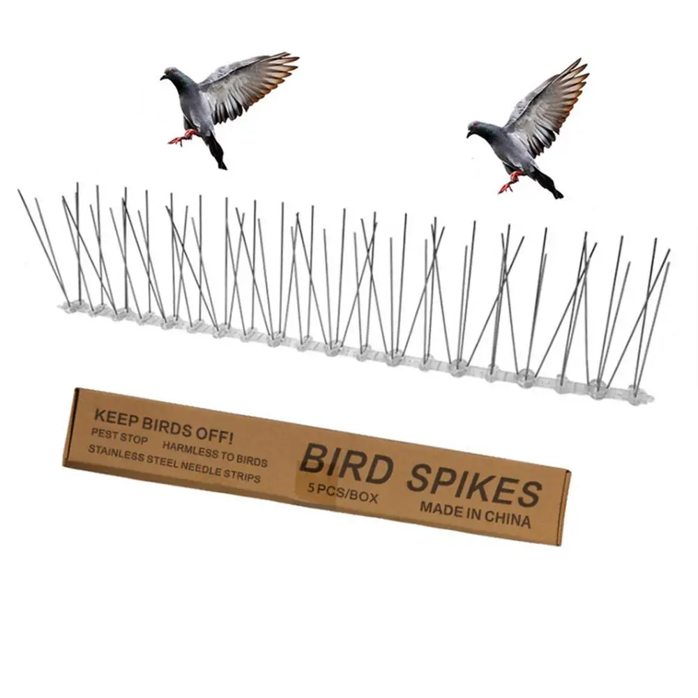 

Durable Bird Scared Device Stainless Steel Tool Keep Bird Away Anti-Cat Fence Eaves Roof Balcony Flower Wall Anti-bird Thorn